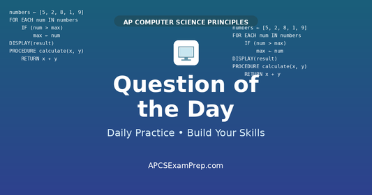 AP CSP Day 22: Iteration Patterns