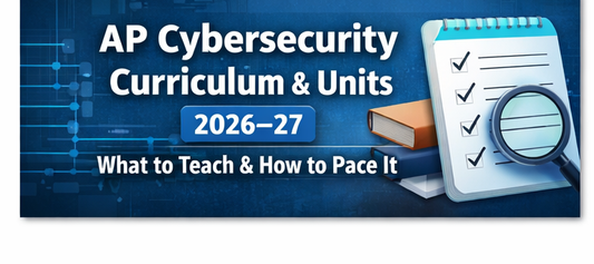 AP Cybersecurity curriculum and units breakdown with 36-week pacing guide for teachers