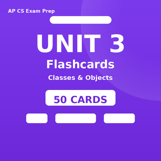 AP CSA Flashcards - Unit 3 (Class Creation)